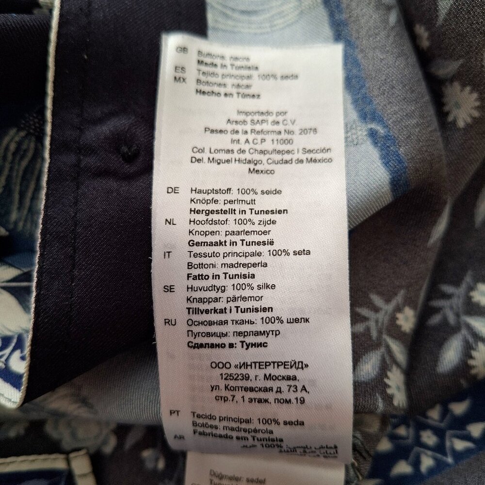 Sandro PARIS - the KIM floral print shirt, 100% Silk - Picture 8 of 11